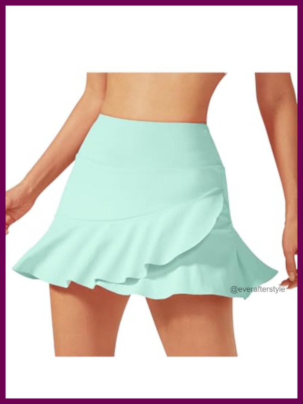 Tennis Skirt Golf Skort High Waist Ruffle Athletic Inner Shorts Pockets